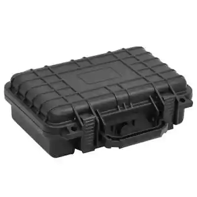 Portable Protective Hard Case With Foam Insert Water-Resistant Lockable Black • $40.85