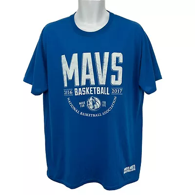 Dallas Mavericks 2016 Promo Athletic T Shirt/Men’s (XL) Blue NBA Mavs Vs Rockets • $13.99