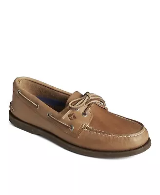 Sperry Authentic Original Leather 2-Eye Moccasin Boat Shoe Sahara Mens Size 11 • $44.50