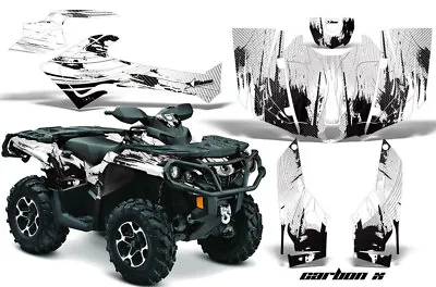 ATV Graphics Kit Decal For Can-Am Outlander 500/650/800/1000 2013-2023 CarbonX W • $269.95