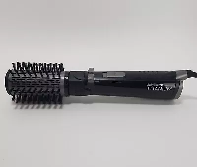 BaByliss PRO Titanium Rotating Hot Air Brush 2  Foward/Reverse Black - Tested • $36