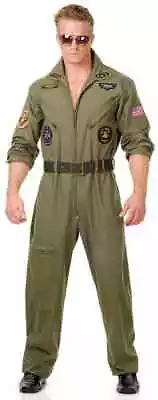 Wing Man Top Gun Air Force Pilot Military Fancy Dress Up Halloween Adult Costume • $70.95