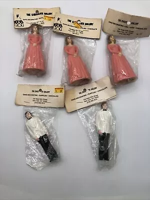 Vintage Wedding Cake Decorations The Chocolate Factory New York Lot Of (5) NEW • $24.99