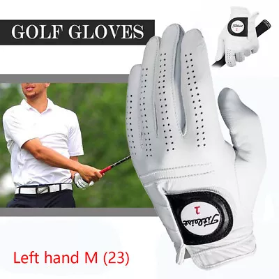 Titleist Golf Men’s Players Leather Golf Gloves Left Hand White Size-Medium US • $17.05