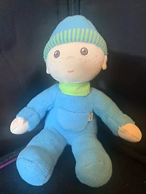 Haba Baby Boy Doll 9  Blue Jumper Green Bandana • $9.90