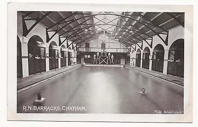 Postcard R.N. Barracks Chatham Swimming Pool Kent Navy - Gale & Polden • £5.99