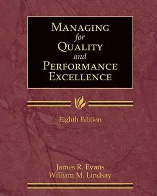 Managing For Quality And Performance Excellence [With CDROM] • $18.28
