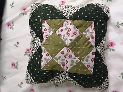 Handmade Patchwork Cushion • £5