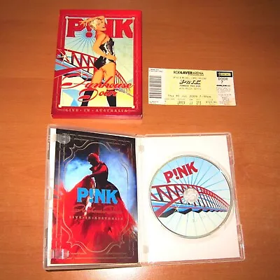 PINK - Funhouse 2009 Tour DVD Region 4 + Bonus ( 2009 Concert Ticket Stub ) • $20