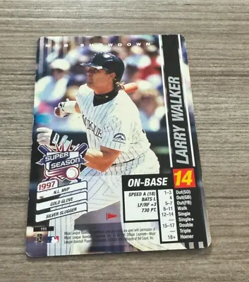 2002 MLB Showdown LARRY WALKER Pennant Run Super Season #111 Colorado Rockies • $2.99