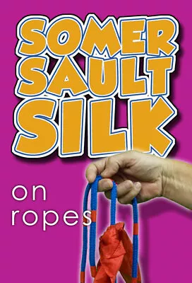 SOMERSAULT SILK ON ROPES Magic Trick 12  Green Scarf Jumps Magnetic Stage Comedy • $12.89