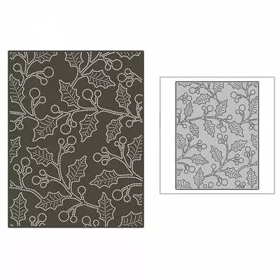 £5.08 • Buy Holly Leaves Background Metal Cutting Dies Scrapbooking Making Embossing Stencil