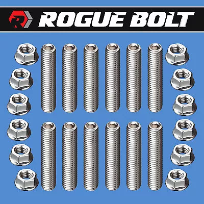 Sbm Intake Manifold Stud Kit Bolts Stainless Small Block Mopar 273 318 340 360 • $21.95