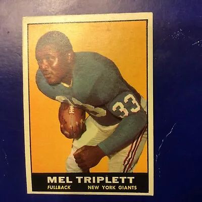 1961 T.C.G Mel Triplett #86 New York Giants EXC-NM NEAR PERFECT CENTERING • $5.99