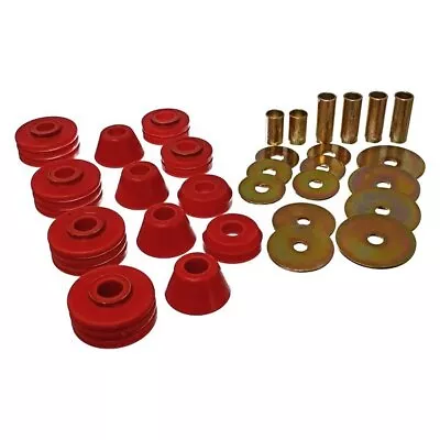 For Chevy C10 75-80 Energy Suspension 3.4109R Front & Rear Body Cab Mount Kit • $101.88
