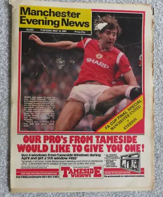 EVENING NEWS 14th May 1985 Manchester United V Everton FA Cup Final Special • £7.99