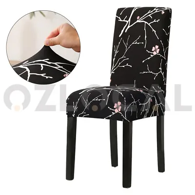 $18.99 • Buy 1-12PCS Dining Chair Covers Spandex Cover Stretch Washable Wedding Banquet Party