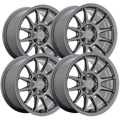 (Set Of 4) Motegi MR156 S12 15x8 4x100/4x108 +28mm Gunmetal Wheels Rims 15  Inch • $664