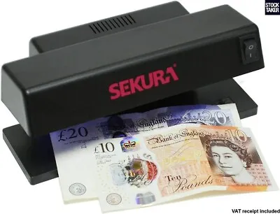 £14.95 • Buy Sekura UV Note Money Checker Counterfeit Fake Forgery Banknote Detector Cash VAT