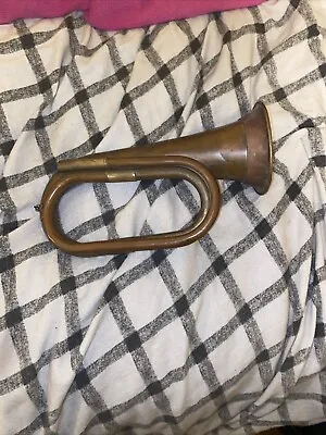 Vintage Antique Copper  Bugle Horn - Military ?- Boy Scout? • $25
