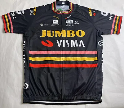 Mens Cycling Jumbo-Visma Team Jersey Cycling Short Sleeve Jersey Cycling Shirt • $21.35