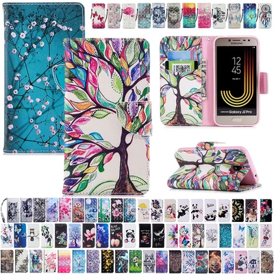 $14.89 • Buy For Samsung Galaxy J2 Pro 2018 Flip Leather Magnetic Patterned Wallet Case Cover