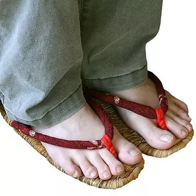 Zouri Zori Waraji Japanese Handmade Sandals Made Of Bamboo From JAPAN • $89.11