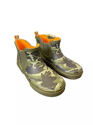 Lily & Dan Boys Camo Rain Boots Pull On Ankle Rain Boots. NWOT • $15.95