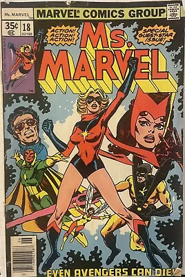 Ms Marvel #18 1978 First Printing Original Marvel Comic 1st Mystigue Appearance • $200