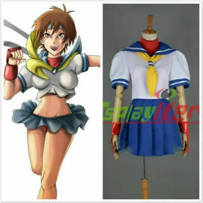 Street Fighter Sakura Kasugano Cosplay Costume Uniform Dress • $22.50