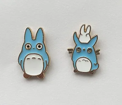 Two Totoro My Neighbour Totoro Enamel Pin Badge School Fun College Bag Blazer • £4.99