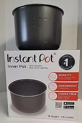 Instant Pot 8 Quart  Pressure Cooker Inner Pot With Ceramic Non Stick Coating • $28.99