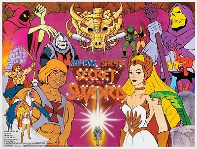 The Secret Of The Sword Movie Poster Print - 12  X 16  - He Man And She Ra • $13.96