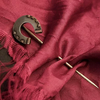 Antique Lucky Horseshoe Stick Pin Cravat Or Lapel Pin Silver & Goldtone • £20
