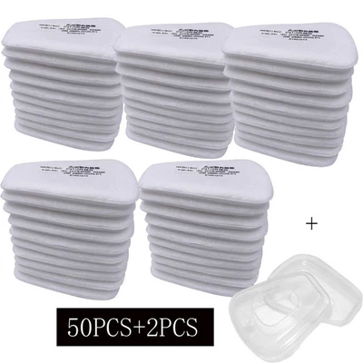 $49.49 • Buy 50PCS 5N11 Cotton Filter/Cartridge Mask Respirator Replace Fitting For 6000 7000