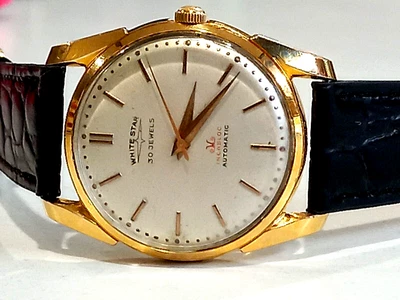 $102.50 • Buy Men's Swiss White Star 30 Jewels 3 Adjusts Cal. 1560 Incabloc Auto Watch