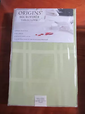 Origins Microfiber Tablecloth Easy Care Liquid Repellent  Oblong 60  X 120  • $7