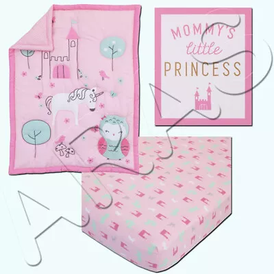 Child Of Mine: Princess 3pc Crib Set By Carter's • $42.99