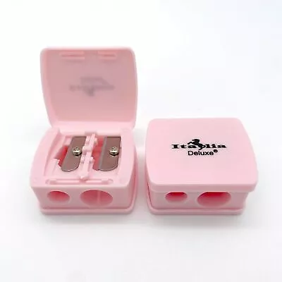 2pc Italia Deluxe Double Barrel Cosmetic Sharpeners (PINK) ~ NEW!!! • $9.99