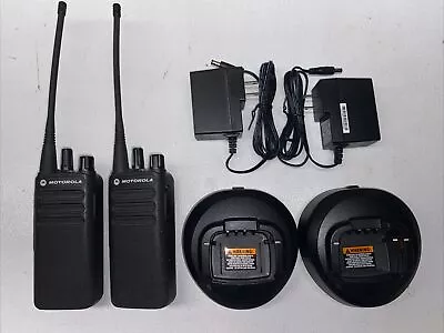 2 Motorola CP100d Digital Two-Way Radios AAH87YDC9JA2AN 403-480 MHz 4W • $499