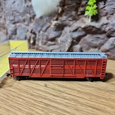 N Scale Great Northern Stock Car Cattle Car Train Car 3545 50ft Train Car • $0.40