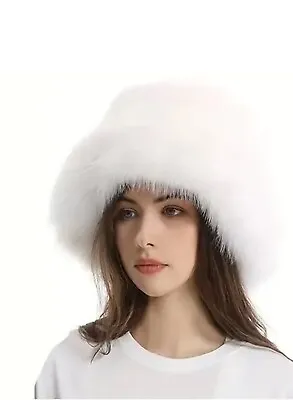 New Style Big Super Fluffy COSSACK Style Faux Fur Bucket Hat Women's Winter Hats • £10.50