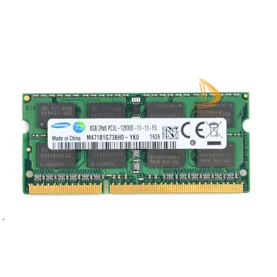 £10.79 • Buy Samsung 8GB 2RX8 PC3L-12800S DDR3 1600MHZ 1.35V SODIMM RAM Laptop Memory Intel %