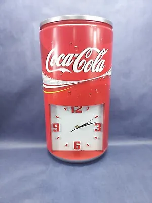 Vintage Coca ~ Cola 23-1/2 H X 13 W Advertising Soda Can Clock Working • $274.08