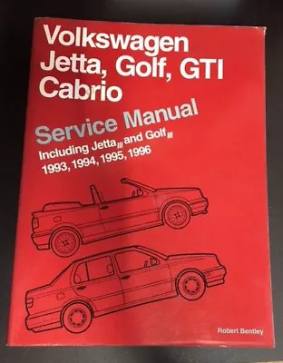 Service Manual - Volkswagen Jetta Golf GTI Cabrio - 1993-1996 • $63.96