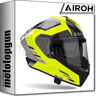 Airoh Helmet Full-face Motorbike Mxt31 Matryx Thron Yellow Gloss Sz. L • $356.92