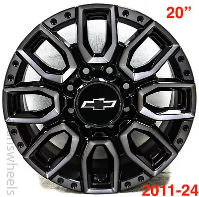 4 New 20” Chevy Silverado 2500 3500 HD Replica Tint Black 8 Lug Wheels Rims SQ9 • $1495