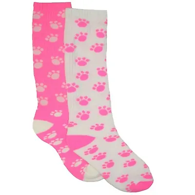 Paw Print Mismatched Knee-High Women's Socks Dog Or Cat Lover - NWT • $13.95