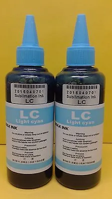 200ml Pigment Sublimation Bulk Refill Ink For Epson Compatible Cyan Light • $12.88