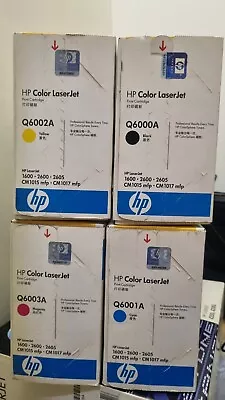 4 Genuine HP TONER Q6000A Q6001A Q6002A Q6003A For HP Color LaserJet 2600N • $110